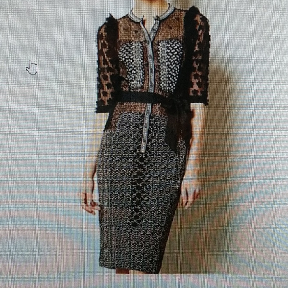 Byron Lars Allusions Sheath Dress